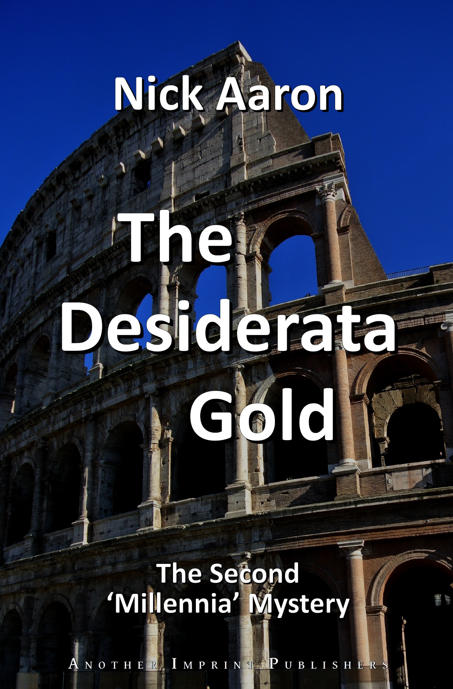 Book cover Desiderata gold: View of the colloseum in Rome