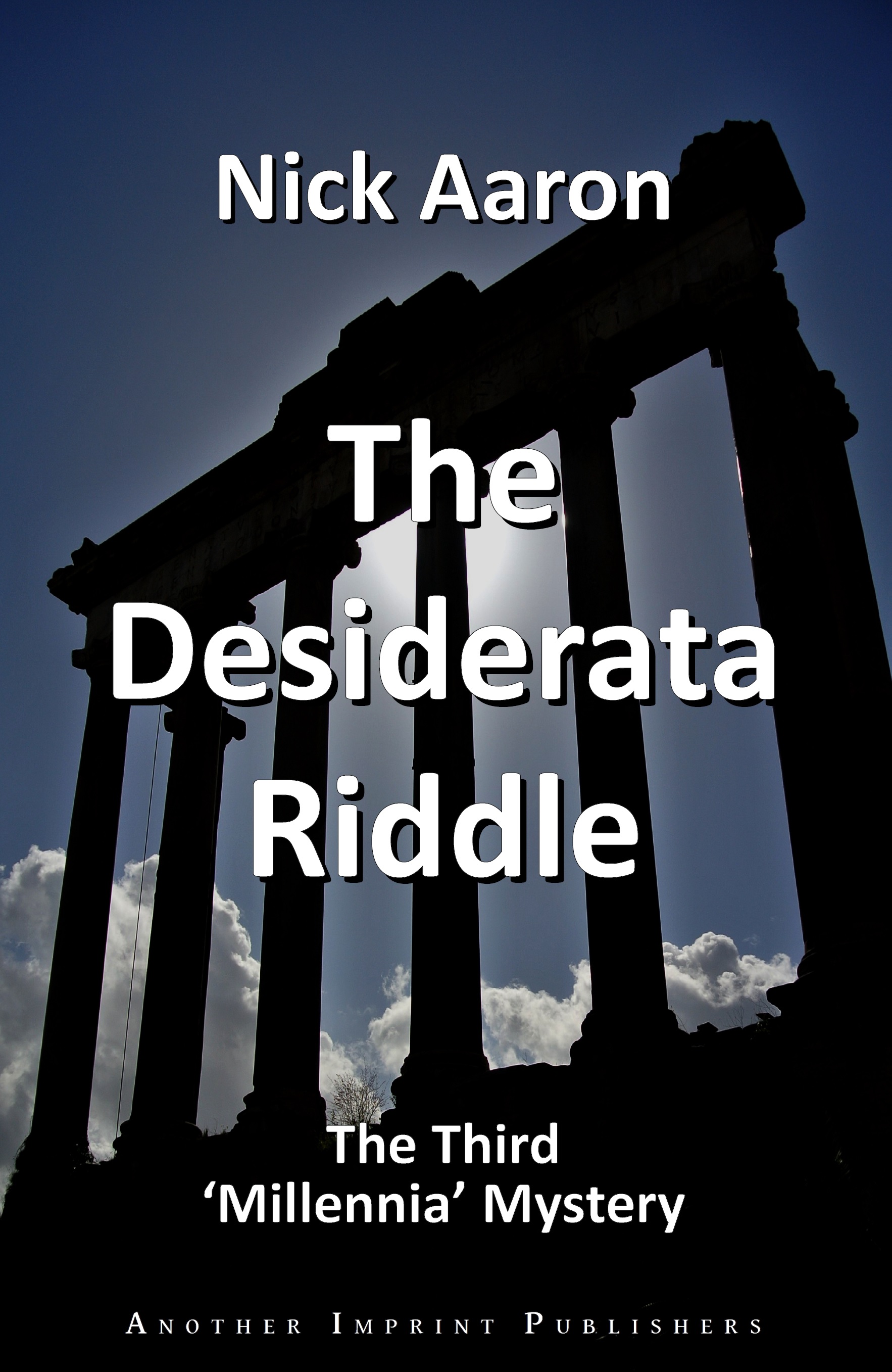 Book cover Desiderata riddle: View of the Forum in Rome